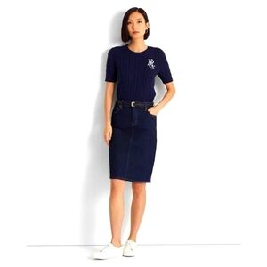 RALPH LAUREN DENIM  skirt size 4P EUC